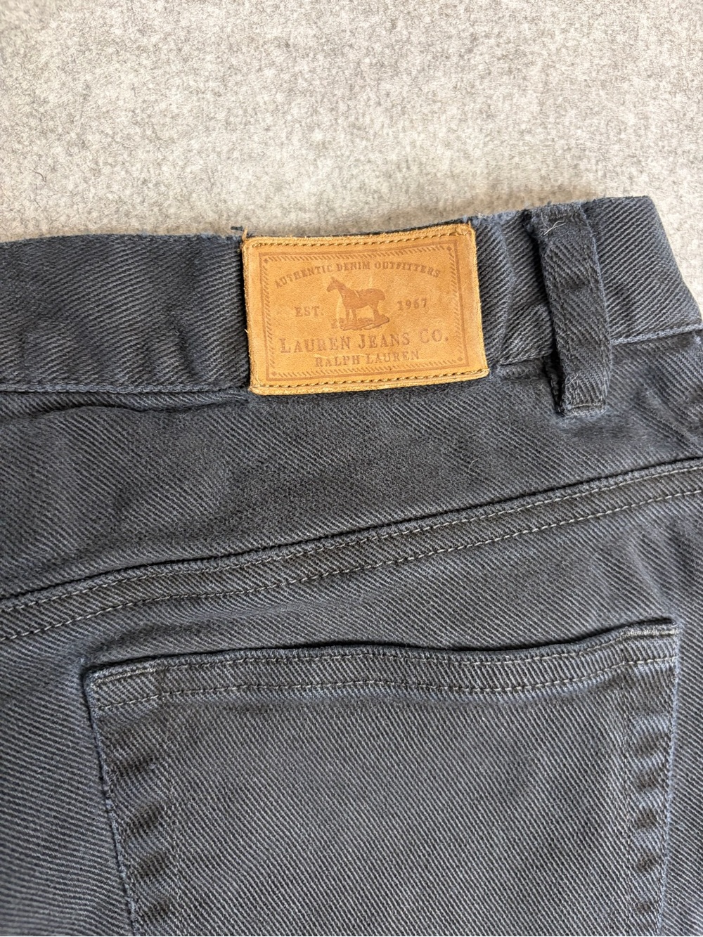Lauren Jeans co. Ralph Lauren Women’s Slim Straight Black Jeans size 10